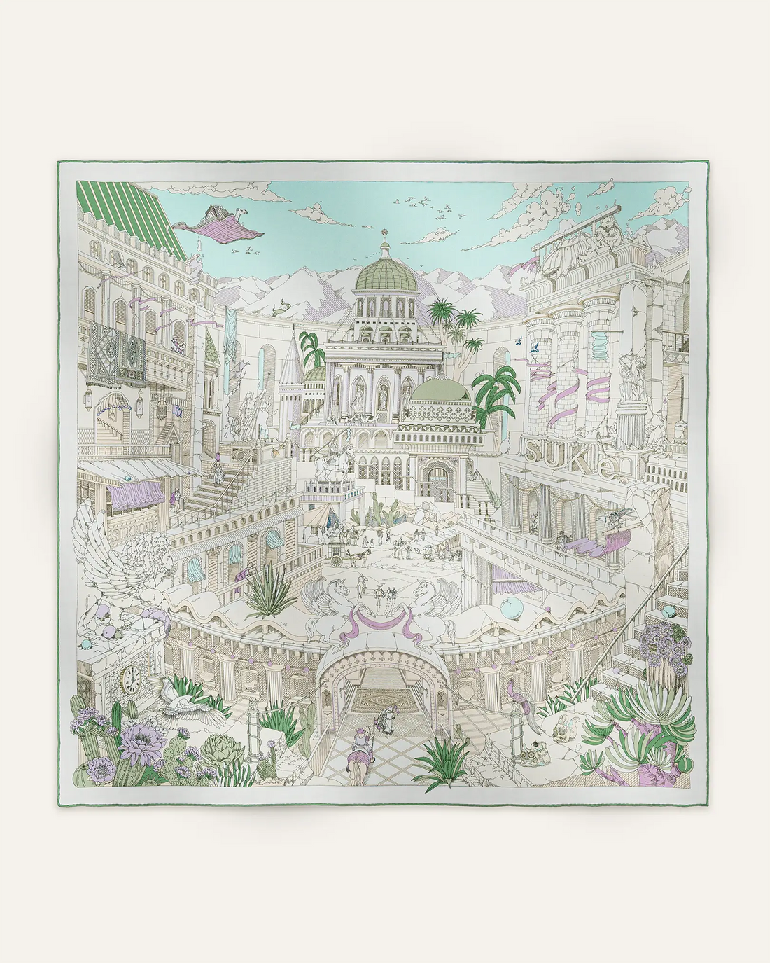 Carré 90 La Cité des Terres de l'Ouest - Vert Jade - SUKē
