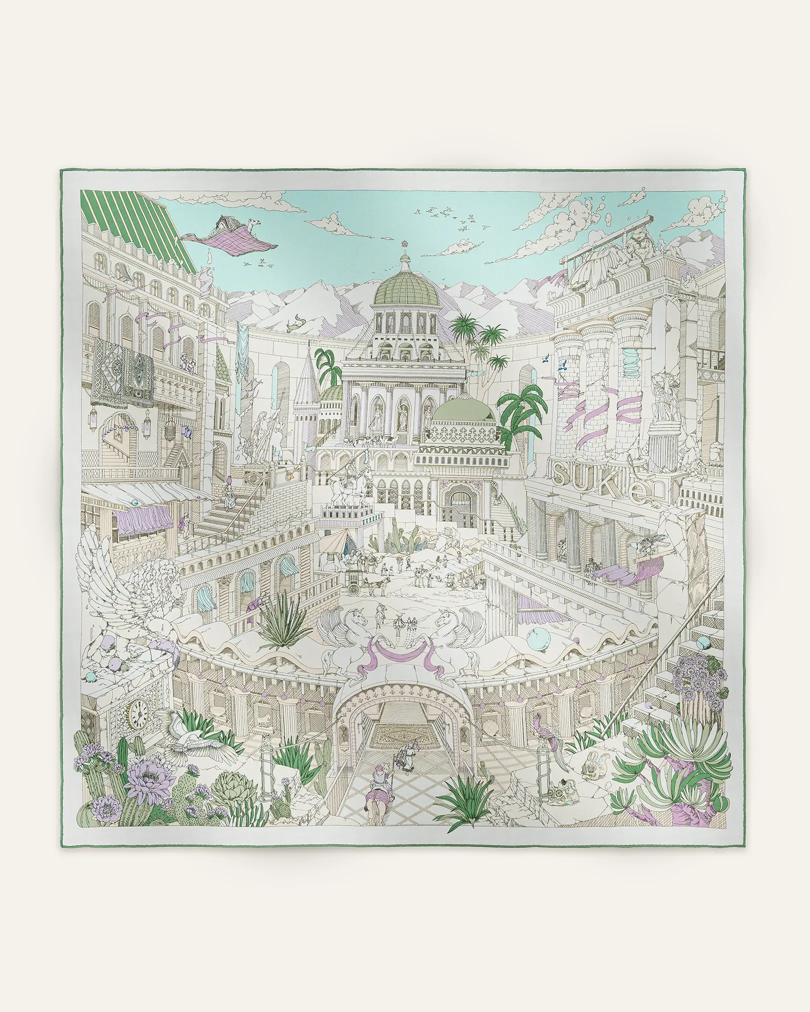 Carré 90 La Cité des Terres de l'Ouest - Vert Jade