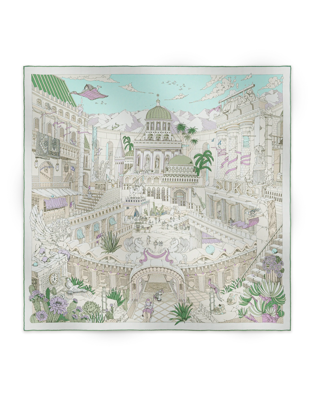 Carré 90 La Cité des Terres de l'Ouest - Vert Jade - SUKē