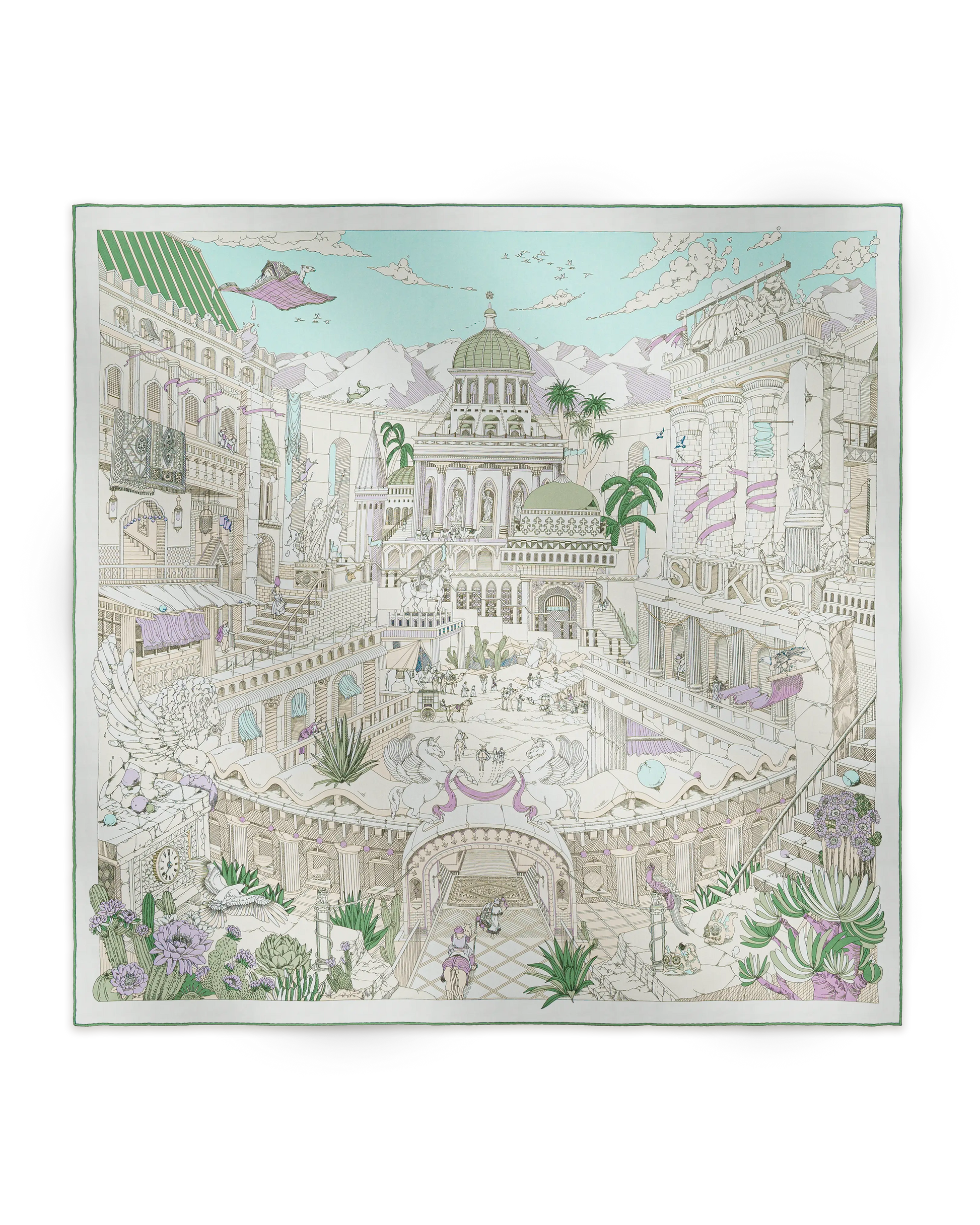 Carré 90 La Cité des Terres de l'Ouest - Vert Jade - SUKē