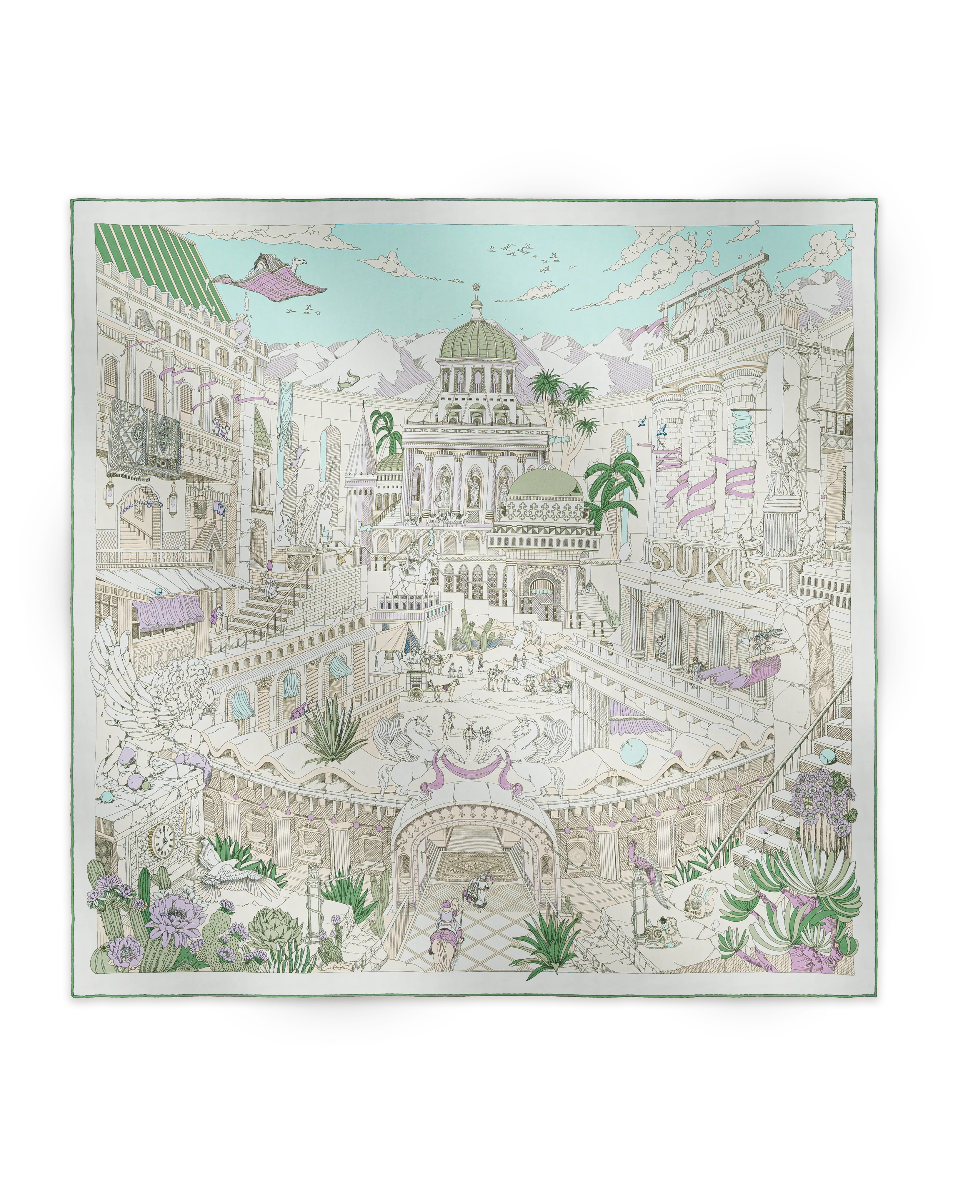 Carré 90 La Cité des Terres de l'Ouest - Vert Jade - SUKē