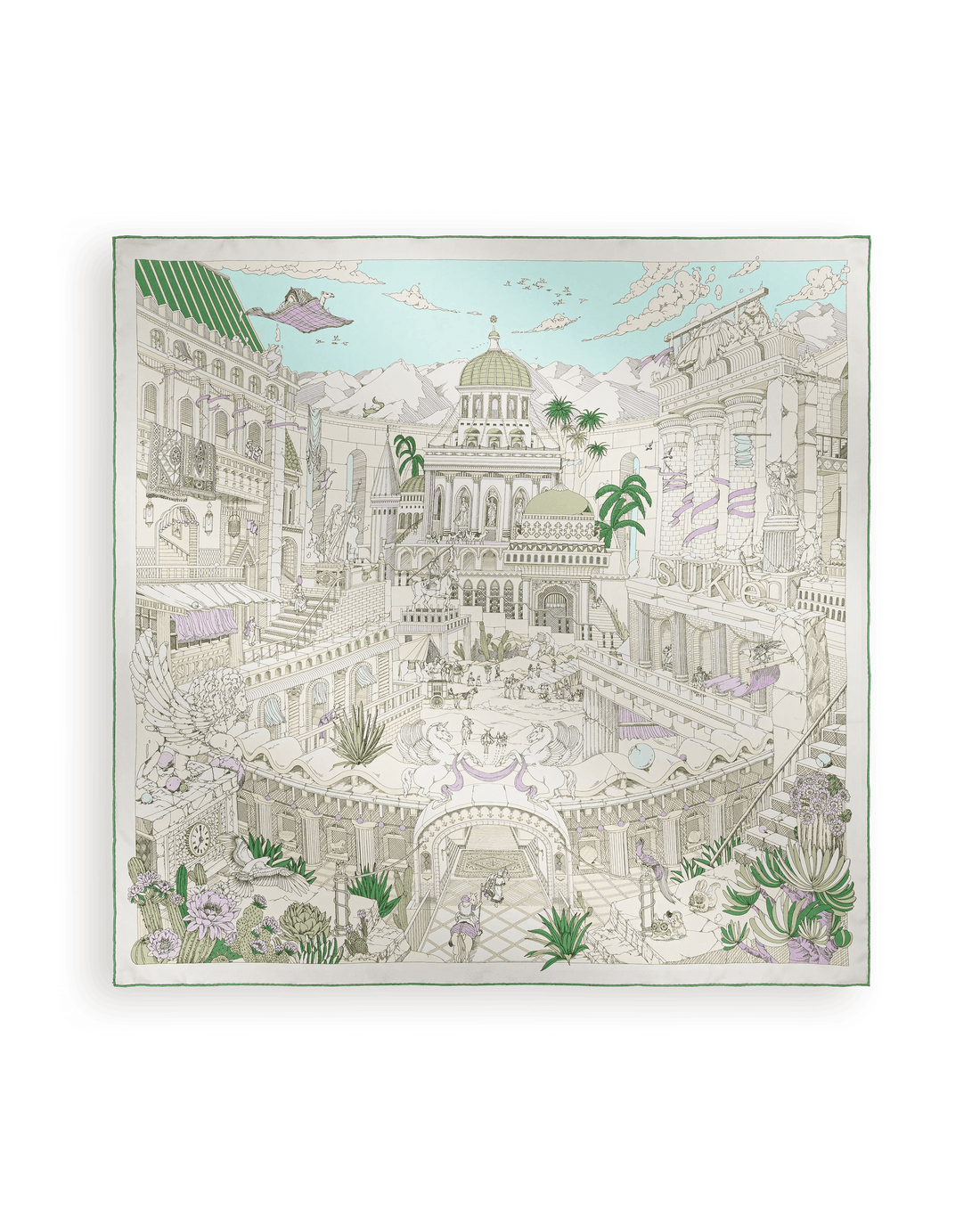 Carré 90 La Cité des Terres de l'Ouest - Vert Jade - SUKē