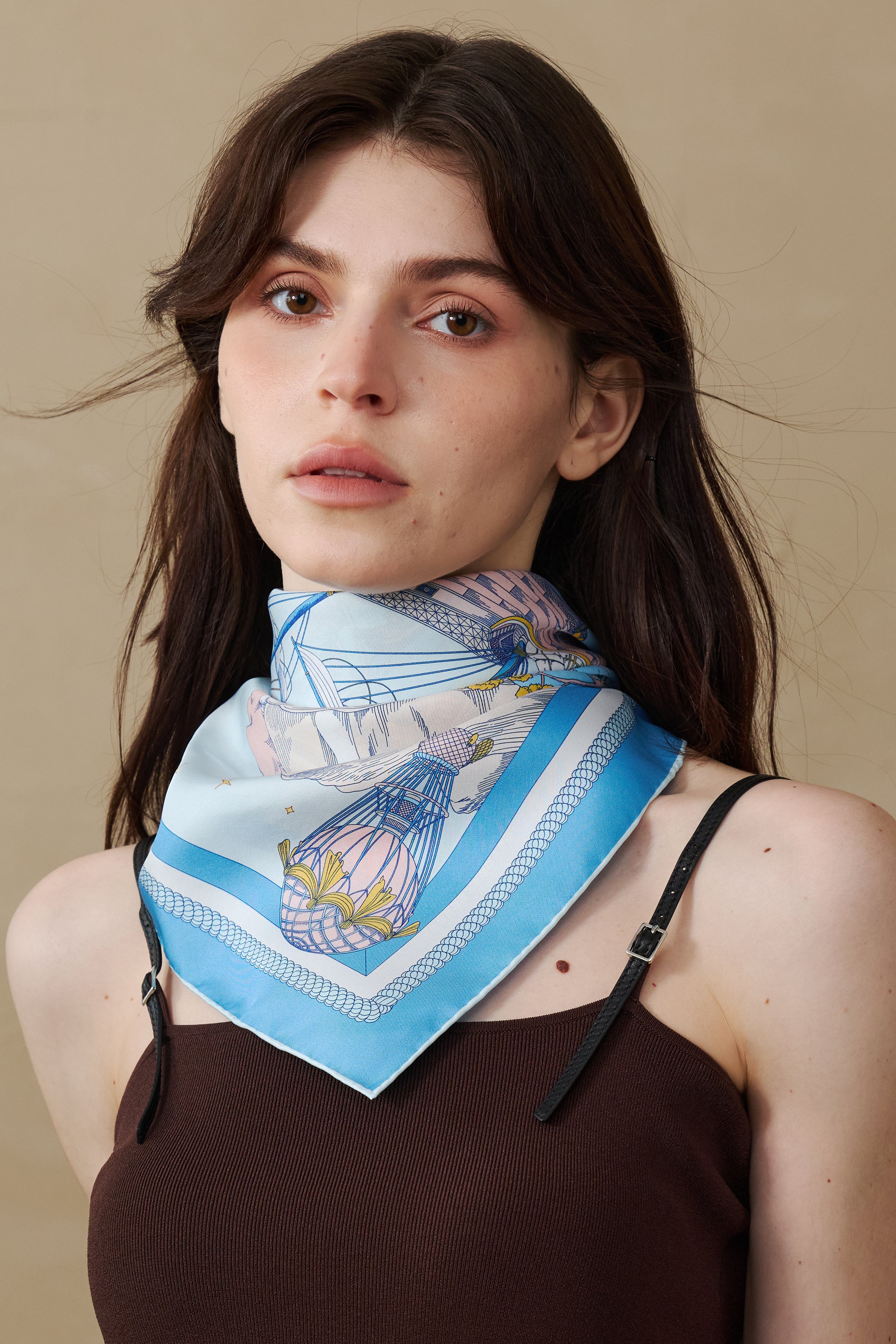 Dunhuang Light - Silk Scarf 90 x 90 cm