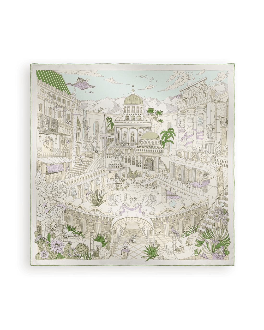 Carré 90 La Cité des Terres de l'Ouest - Vert Jade - SUKē