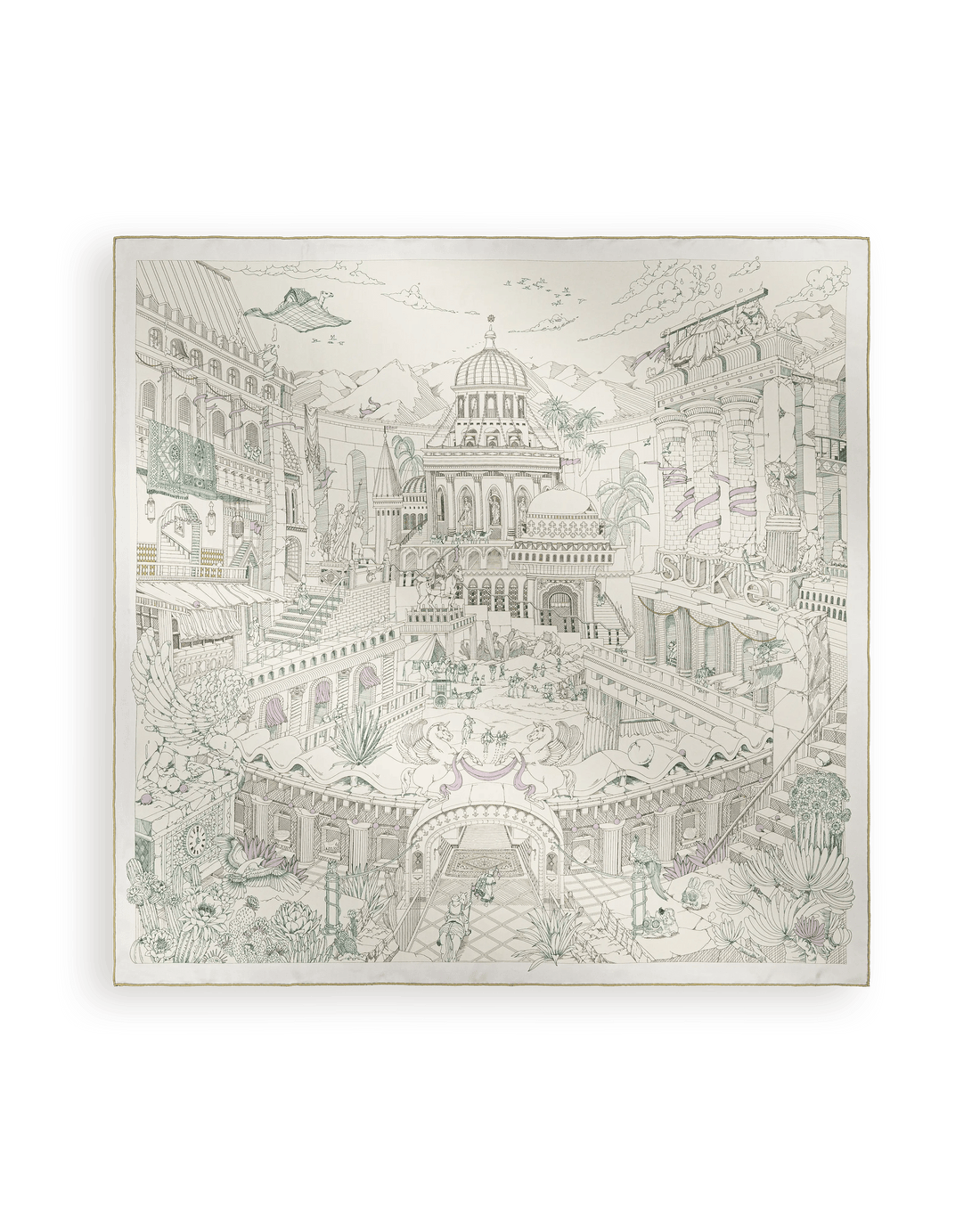 Carré 90 La Cité des Terres de l'Ouest - Vert Sauge - SUKē