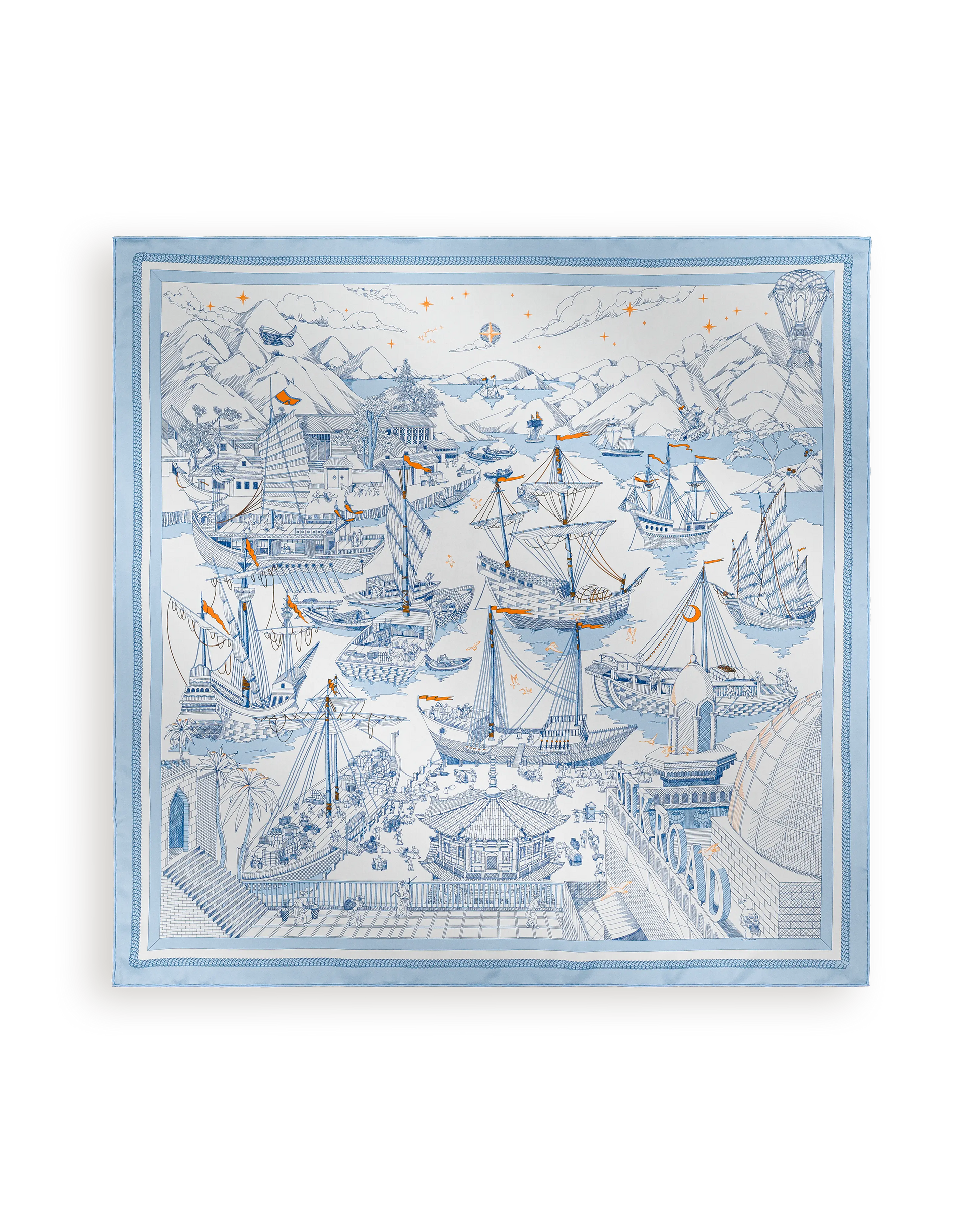 MER ET LUNE D'UN MÊME ÉCLAT - BLEU CIEL - SUKē