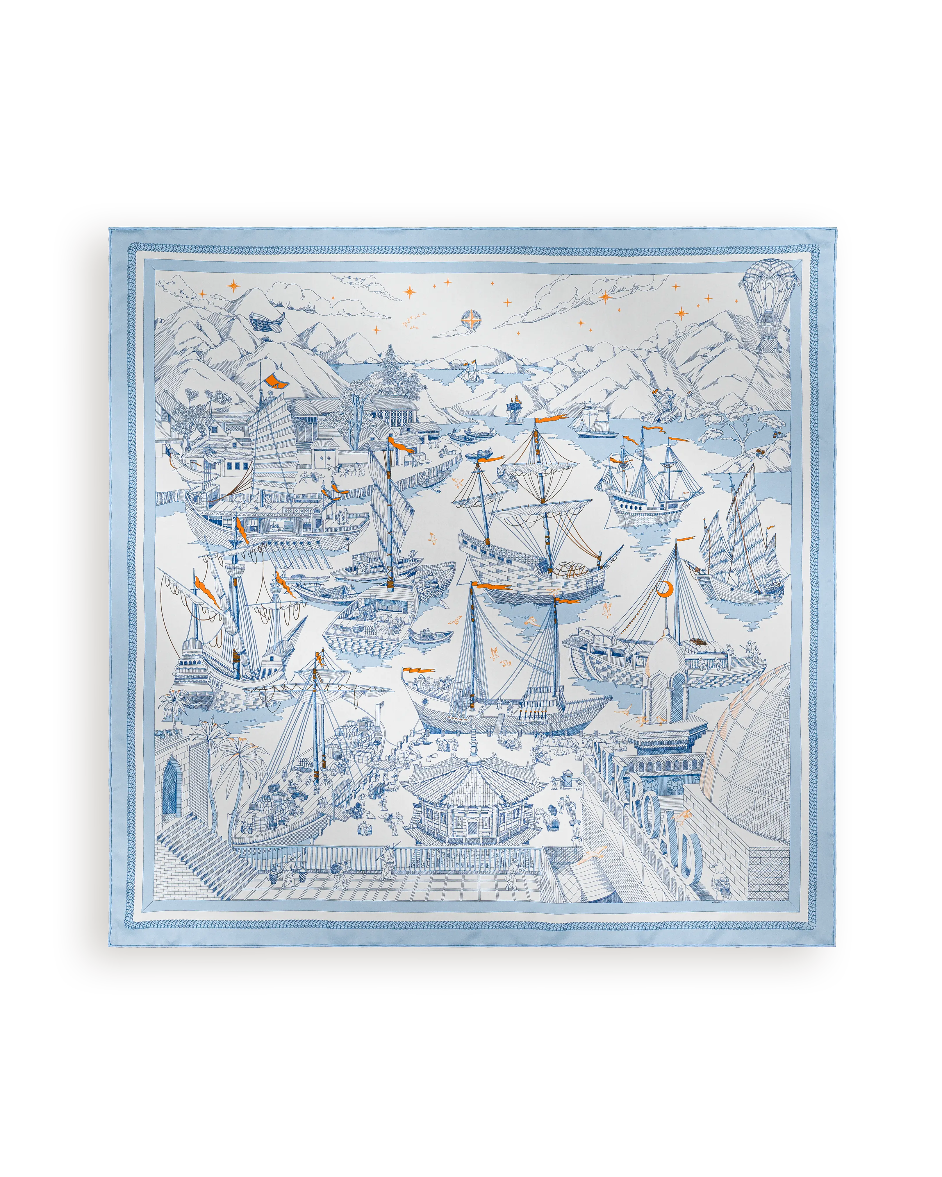 MER ET LUNE D'UN MÊME ÉCLAT - BLEU CIEL - SUKē